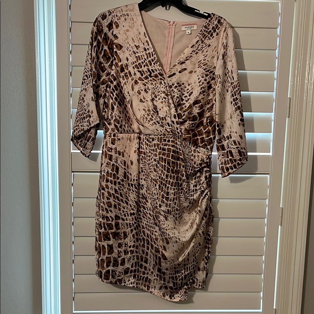 ANDREE BY UNIT Crocodile Print Dress